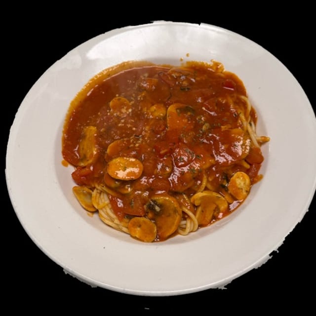 Pasta with Mushroom Sauce Lunch.