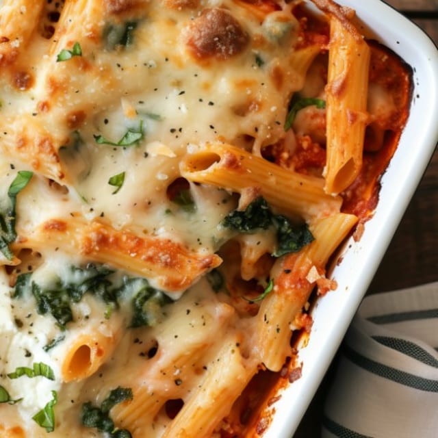 Baked Ziti Lunch.