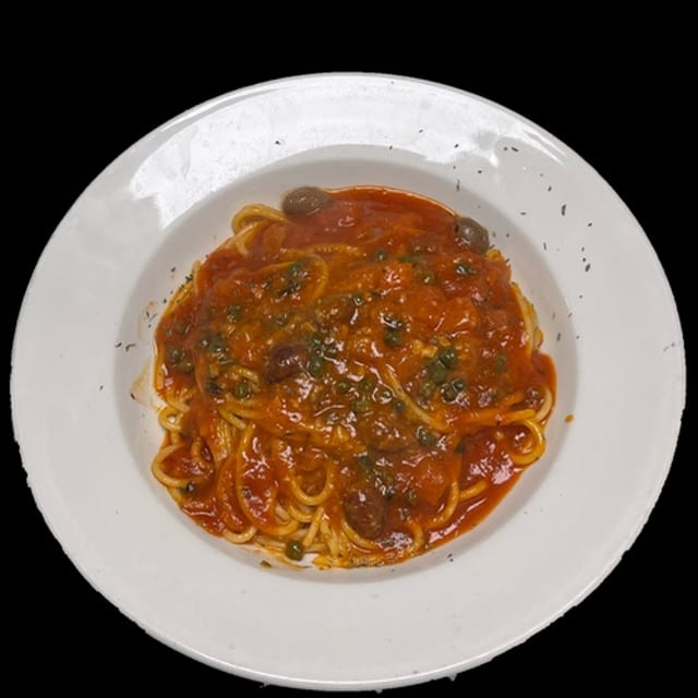 Pasta Puttanesca Lunch.