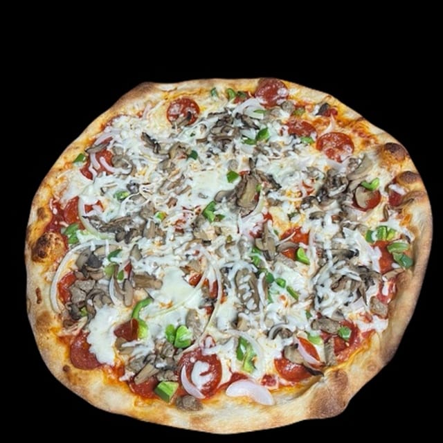 The Works Pizza.