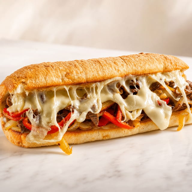 Cheese Steak The Works Sub (Sub).