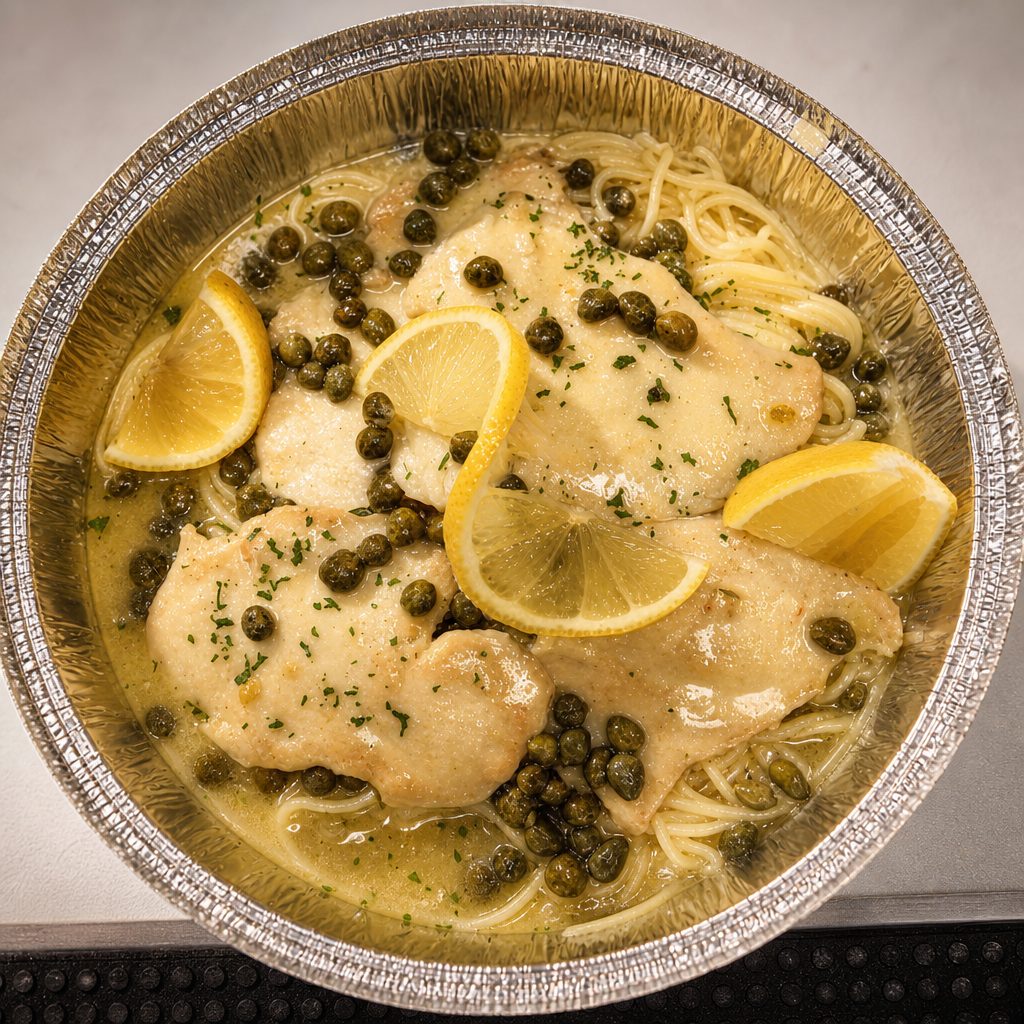 Chicken Piccata Lunch.