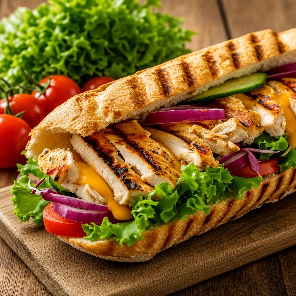 Grilled Chicken Sub.