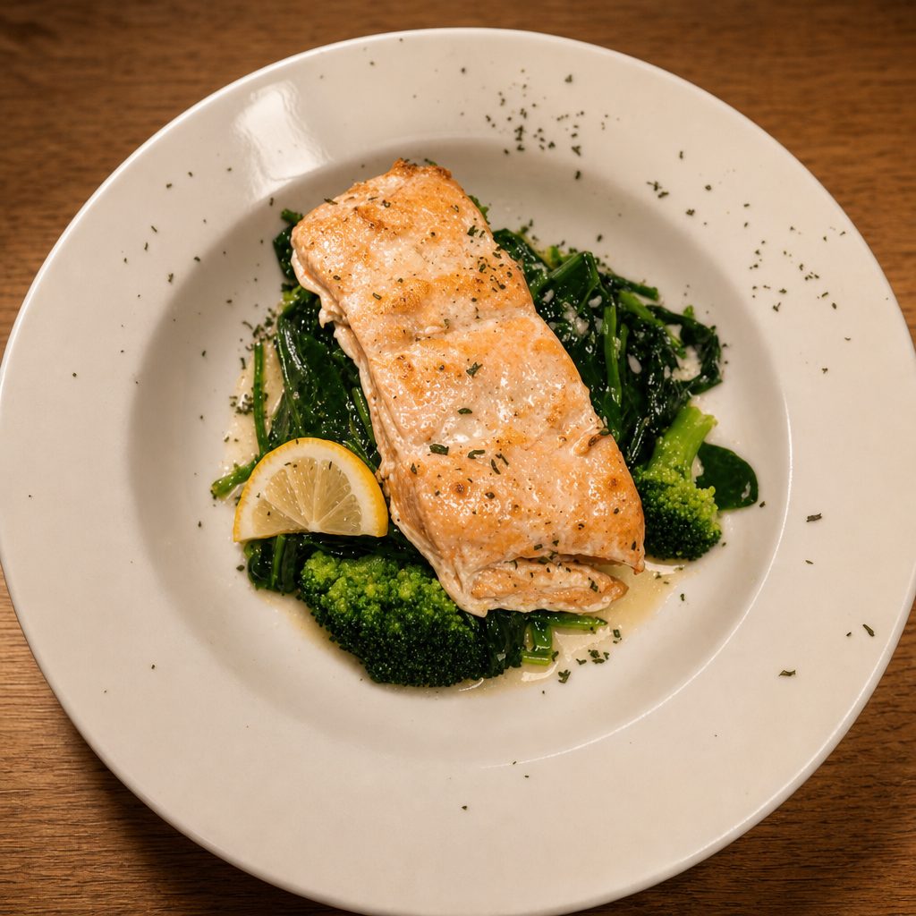 Grilled Salmon Low Carb (Large).