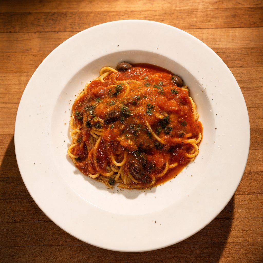 Pasta Puttanesca.