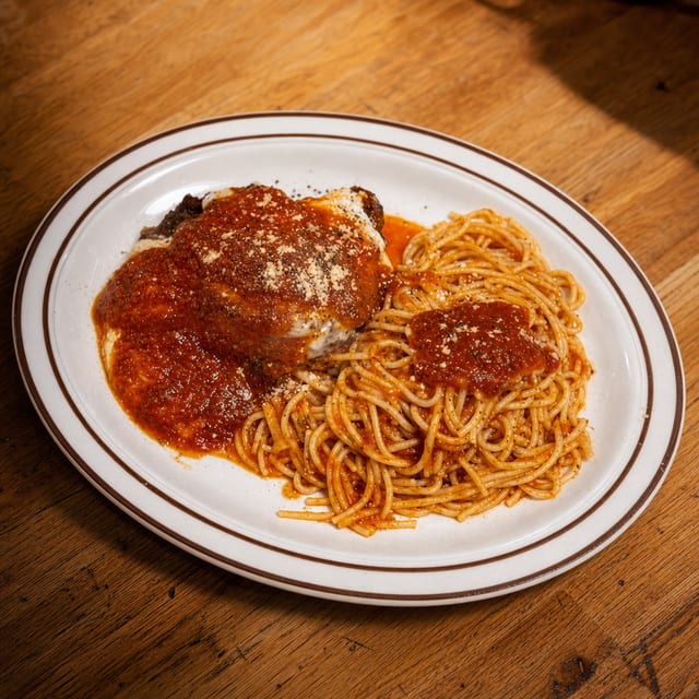 Eggplant Parmigiana.