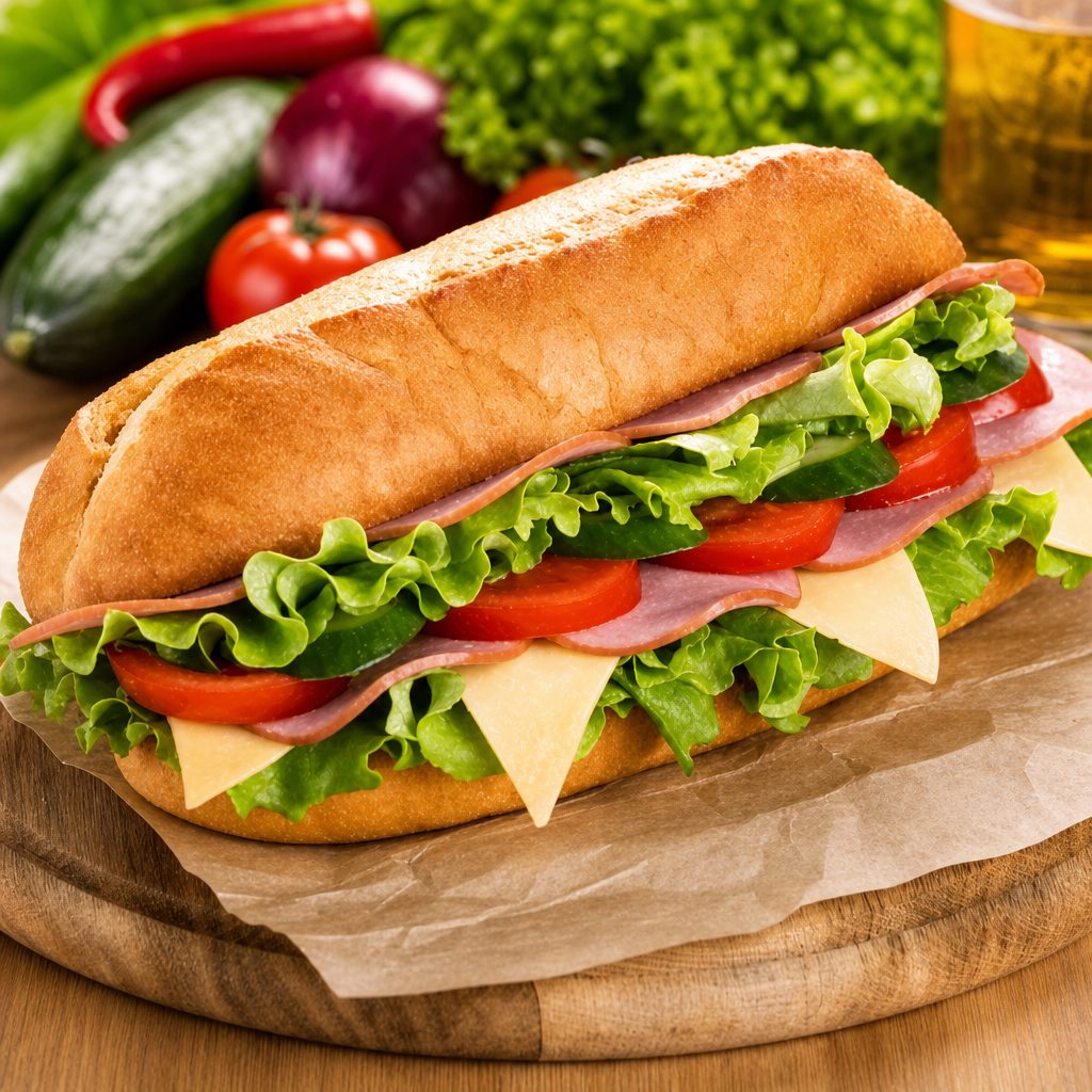 Turkey & Cheese Sub.